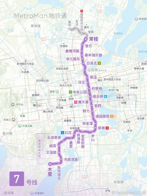 苏州地铁7号线最新线路图
