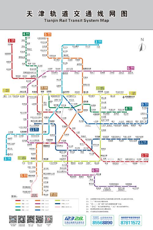 天津地铁7号线最新线路图