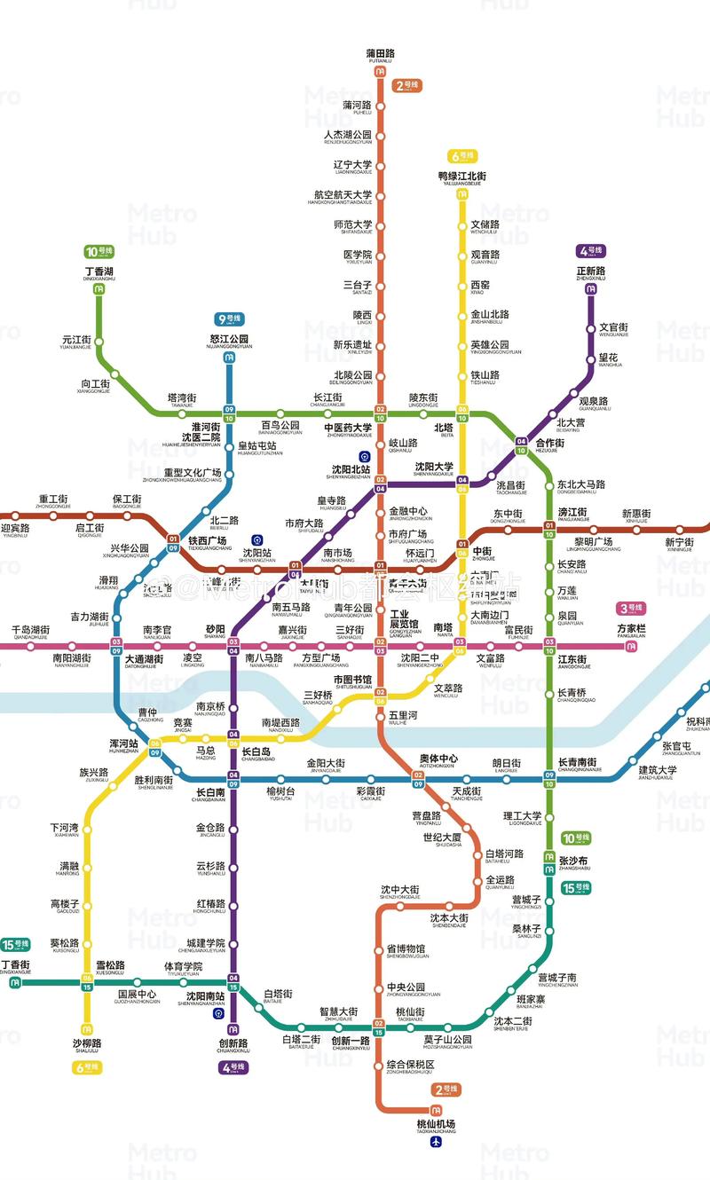 沈阳地铁6号线最新线路图
