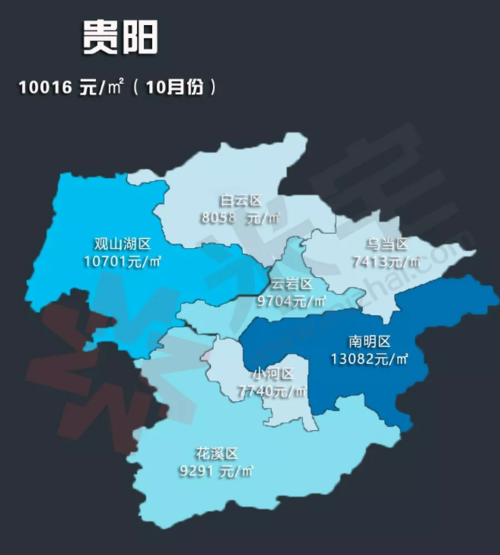 贵阳房价多少钱一平方