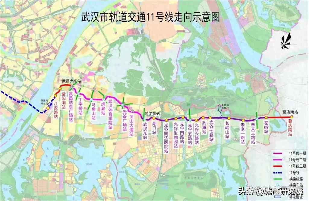 武汉12号线最新线路图