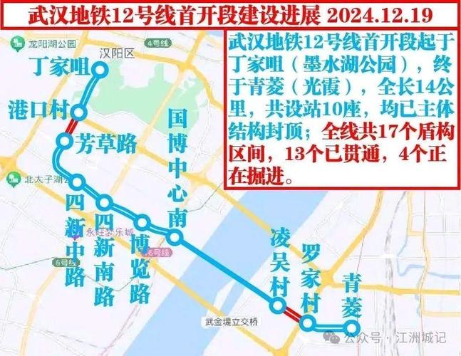 武汉12号线最新线路图