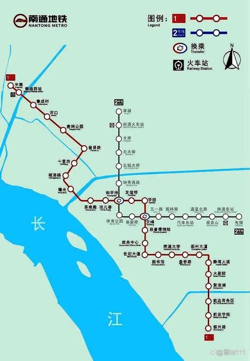 南通地铁1号线最新站点