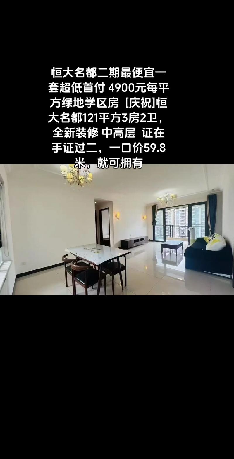 苏家屯恒大名都最新房价