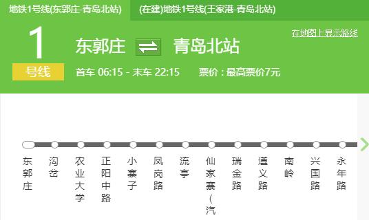 青岛地铁1号线最新消息