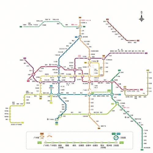 广州最新地铁线路图高清