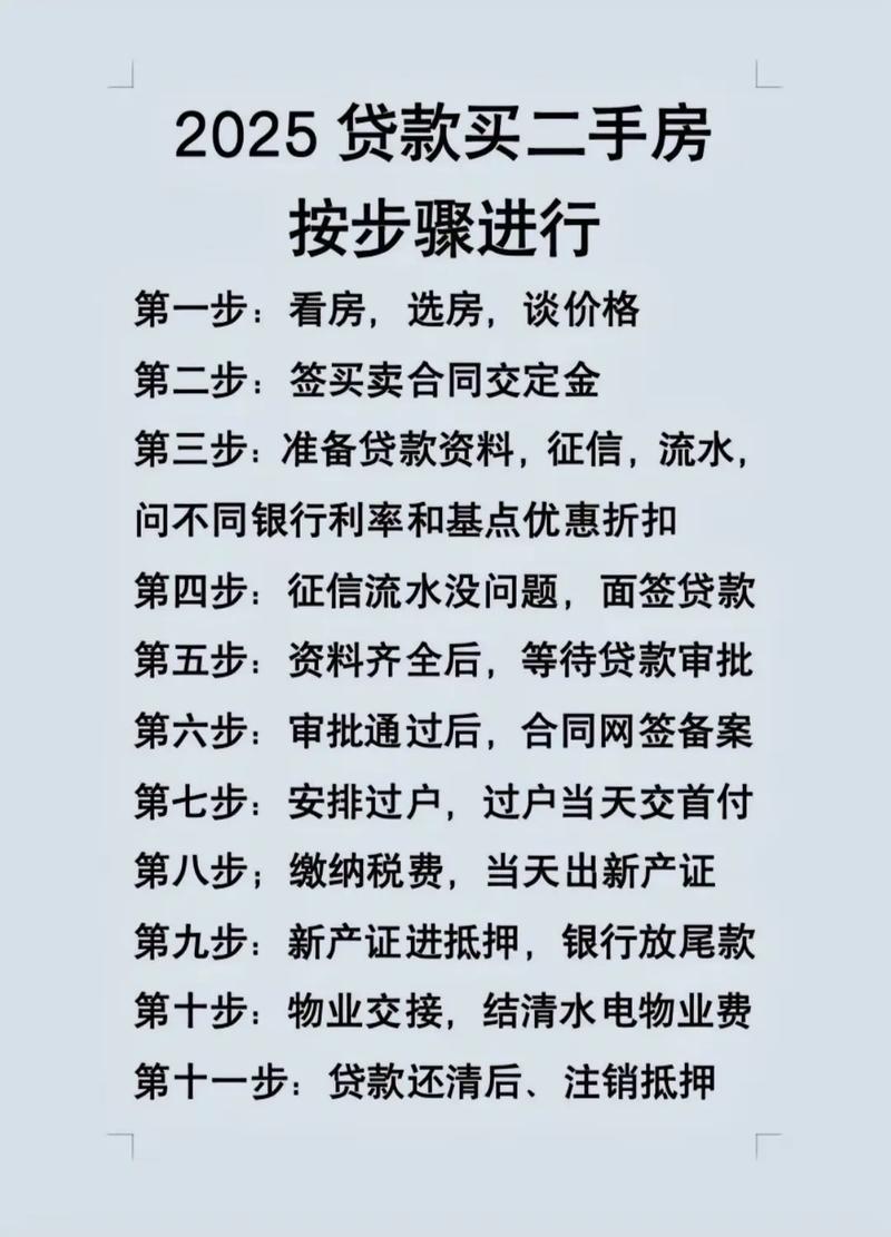贷款买卖二手房的流程