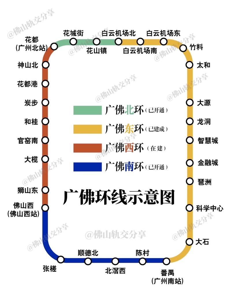 最新广佛线地铁线路图