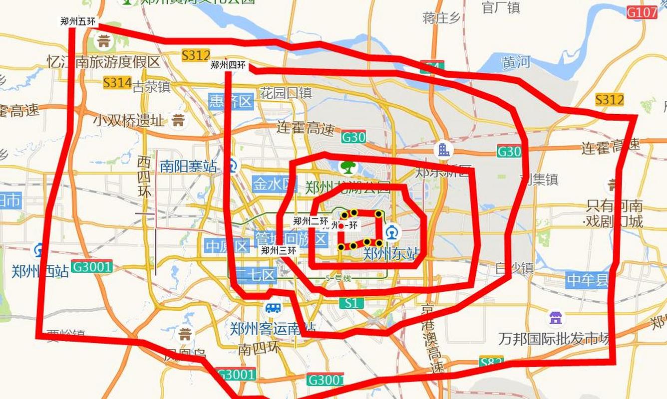 郑州西五环最新规划图