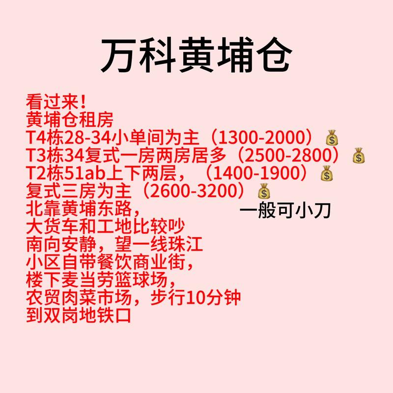 广州黄埔区租房价格