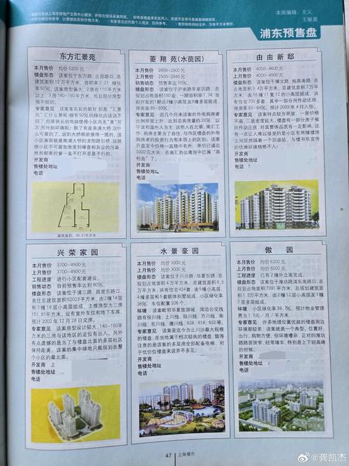 浦东新区新楼盘房价