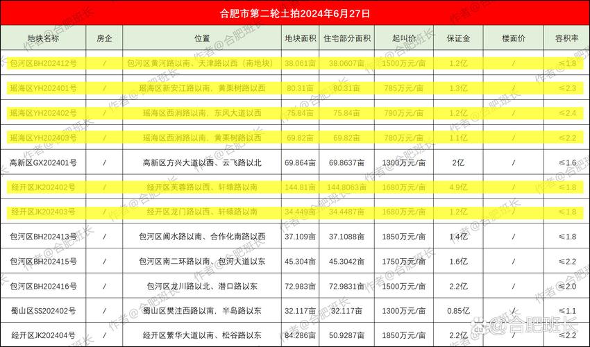 今天合肥土拍最新消息