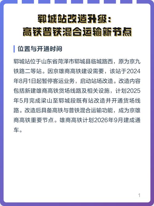 郓城高铁位置最新消息